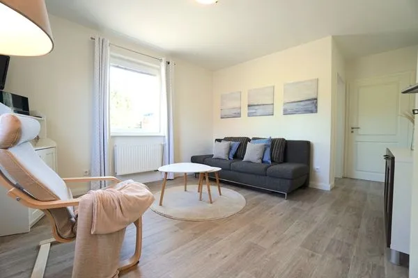 Schlafzimmer  Gemütliche Ferienwohnung Schleistübchen in Fahrdorf für 2 Personen