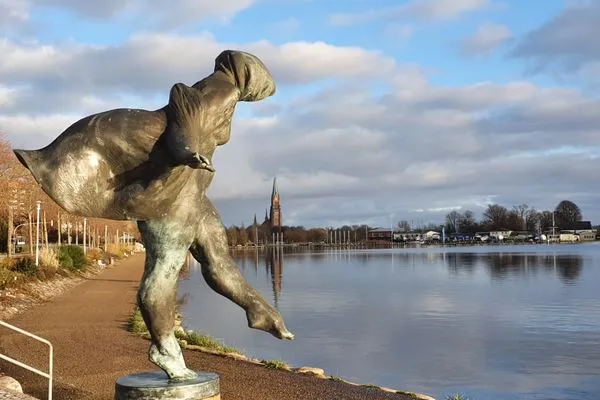 Nachbarschaft  Ferienwohnung Schleiloge mit Panoramablick auf die Schlei