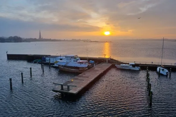 Meerblick  Ferienwohnung Schleiloge mit Panoramablick auf die Schlei