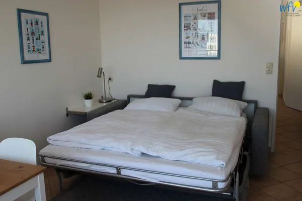 Schlafmöglichkeiten im Wohnzimmer Haus Seeluft Ferienwohnung 37