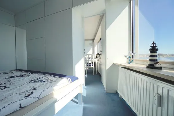 Meerblick  Ferienwohnung Schleiloge mit Panoramablick auf die Schlei