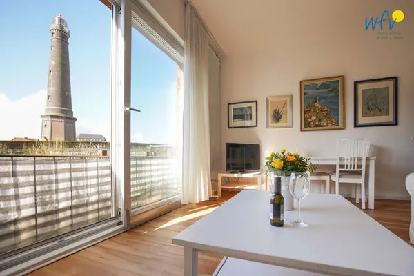 Wohnzimmer Haus Groote Blüse Ferienwohnung 1