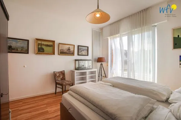 Schlafzimmer Haus Groote Blüse Ferienwohnung 1