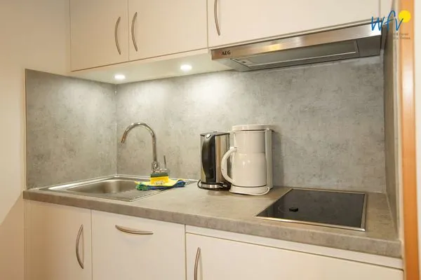 Küche / Küchenzeile Appartement-Haus Regina Ferienwohnung Seeschwalbe