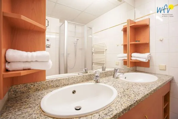 Badezimmer Appartement-Haus Regina Ferienwohnung Seeschwalbe