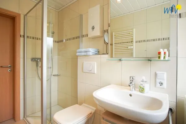 Badezimmer Haus Blanke Fenne 2d Ferienwohnung Auerhahn