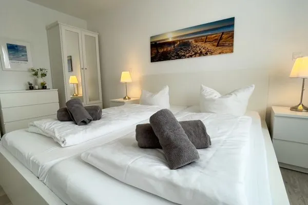 Haus Nordseebrandung FeWo C1.1 Sahlenburg - Schlafzimmer