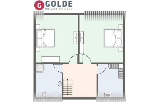 Reetdachhaus Steuerbord & Backbord Reetdachhaus Sandhus Steuerbord SPO Dorf - Grundriss