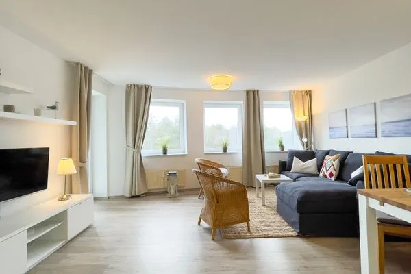 Haus Nordseebrandung FeWo B1.2 Sahlenburg - Wohnzimmer