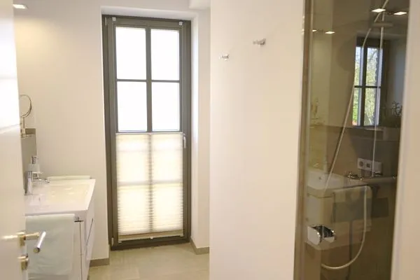 Badezimmer mit Dusche  Strandperle - Anlage Heiderose