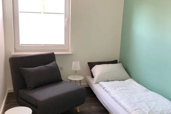 Schlafzimmer Haus Seemöwe Ferienwohnung Südstrand