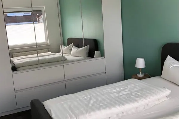 Schlafzimmer Haus Seemöwe Ferienwohnung Südstrand