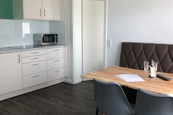 Wohnzimmer Haus Seemöwe Ferienwohnung Südstrand