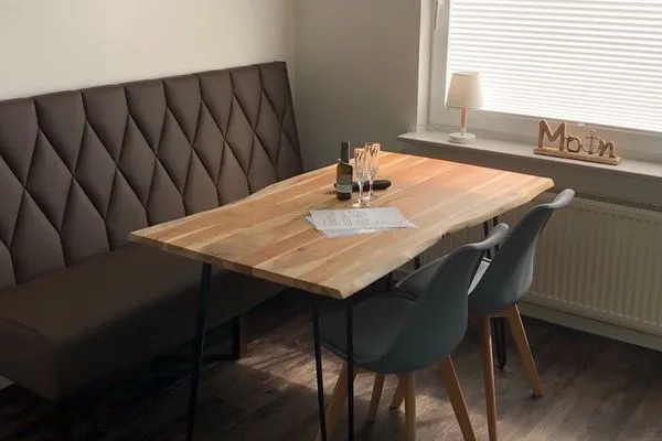 Wohnzimmer Haus Seemöwe Ferienwohnung Südstrand