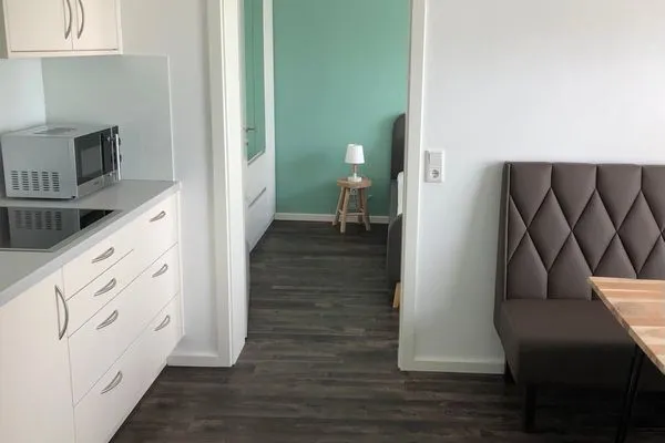 Wohnzimmer Haus Seemöwe Ferienwohnung Südstrand