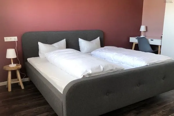 Schlafzimmer Haus Seemöwe Ferienwohnung Nordstrand