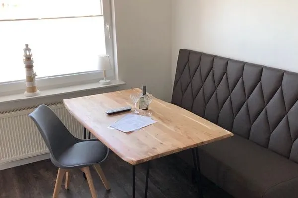 Wohnzimmer Haus Seemöwe Ferienwohnung Nordstrand