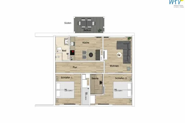 Grundriss Alte Feuerwache Ferienwohnung 7