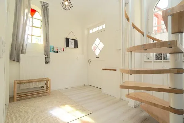 Fassade / Eingang  Einladende Ferienunterkunft 'Tischlerhaus' im Herzen von Schleswig