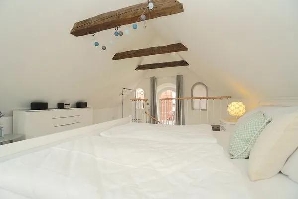 Schlafzimmer  Einladende Ferienunterkunft 'Tischlerhaus' im Herzen von Schleswig