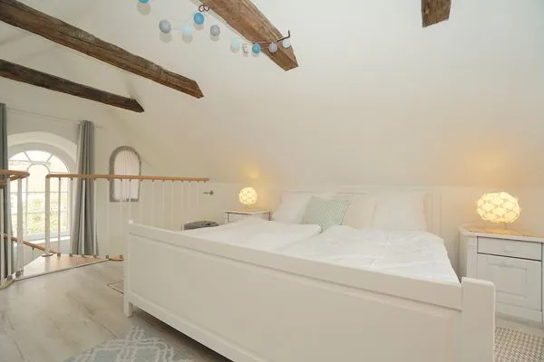 Schlafzimmer  Einladende Ferienunterkunft 'Tischlerhaus' im Herzen von Schleswig