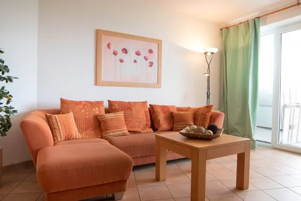 Strand Palais FeWo 11 Duhnen - Wohnzimmer