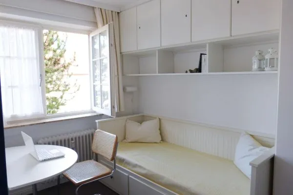 Schlafsofa 160 cm Breite in der Ferienwohnung Reetblick in Norddorf auf Amrum Haus Pesel Ferienwohnung *Reetblick*
