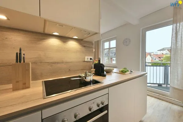 Küche / Küchenzeile Haus am Dorfbrunnen Ferienwohnung Muschel