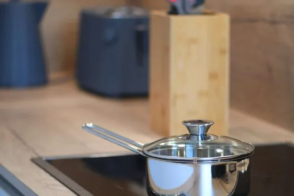 Küche / Küchenzeile Haus am Dorfbrunnen Ferienwohnung Muschel