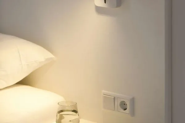 Schlafzimmer Haus am Dorfbrunnen Ferienwohnung Muschel