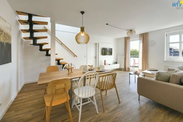 Essbereich Haus am Dorfbrunnen Ferienwohnung Sand