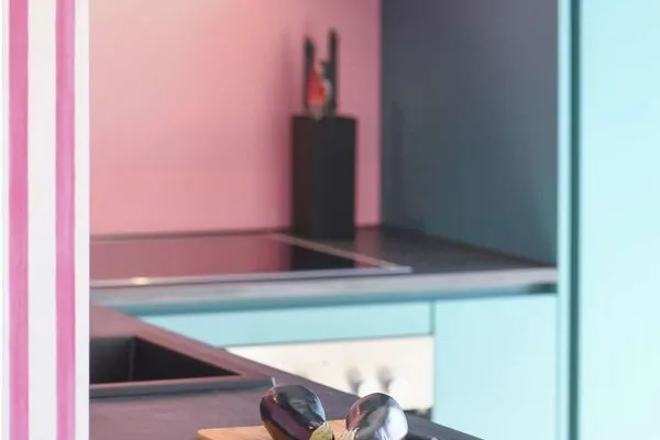 Küche / Küchenzeile Haus am Dorfbrunnen Ferienwohnung Düne