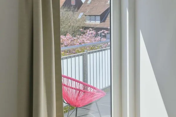 Schlafzimmer Haus am Dorfbrunnen Ferienwohnung Düne