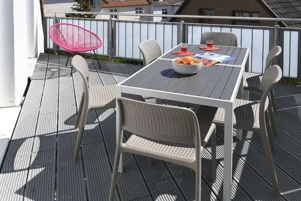 Balkon Haus am Dorfbrunnen Ferienwohnung Düne