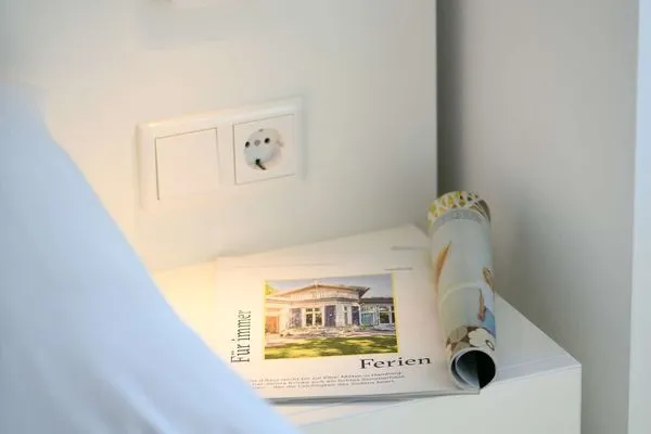 Schlafzimmer Haus am Dorfbrunnen Ferienwohnung Düne