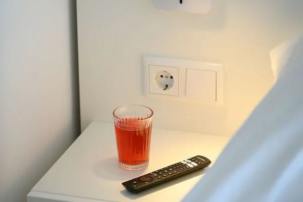 Schlafzimmer Haus am Dorfbrunnen Ferienwohnung Düne