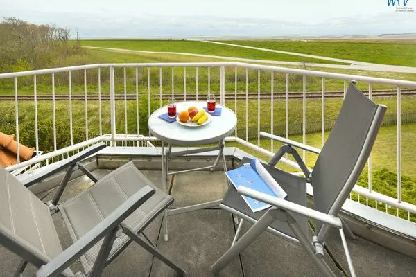 Balkon Haus Lagune am Wattenmeer Ferienwohnung 5