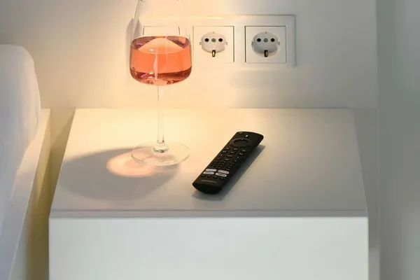 Schlafzimmer Haus am Dorfbrunnen Ferienwohnung Möwe