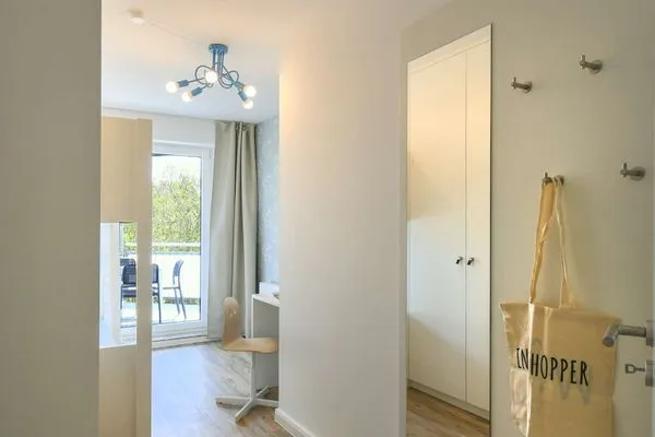 Schlafzimmer Haus am Dorfbrunnen Ferienwohnung Möwe