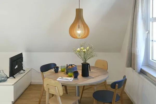 Wohnzimmer Haus am Dorfbrunnen Ferienwohnung Meer