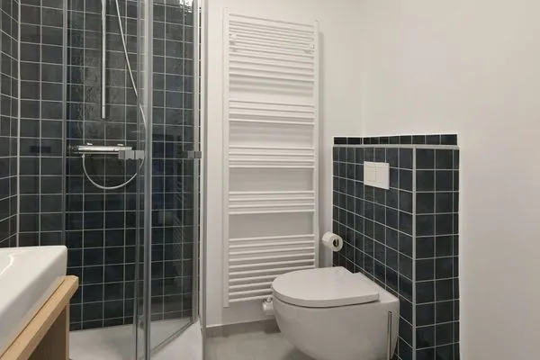 Badezimmer Haus am Dorfbrunnen Ferienwohnung Meer