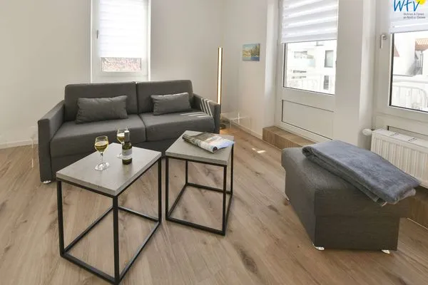 Wohnzimmer Meerhus Ferienwohnung 4