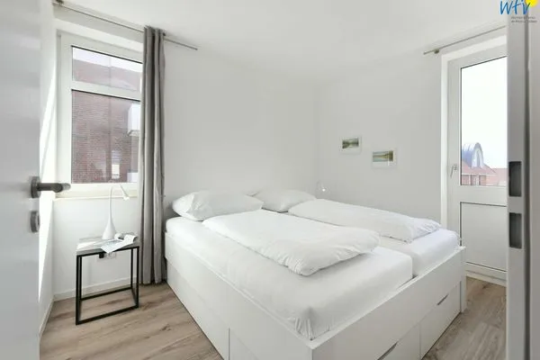 Schlafzimmer Meerhus Ferienwohnung 4