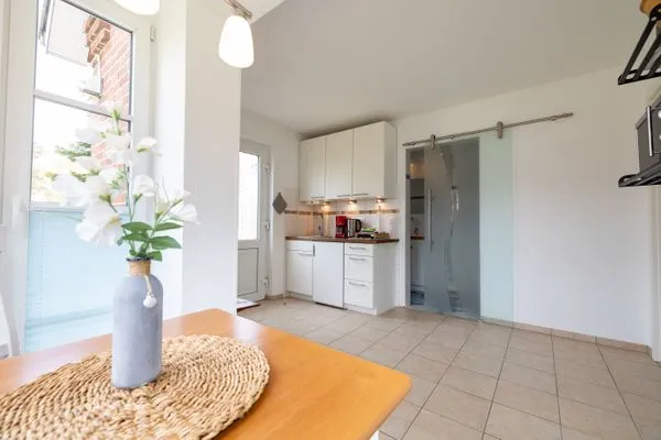 Küche / Küchenzeile Haus Waltraud Ferienwohnung „Hualewjonken"