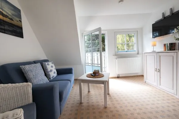 Wohnzimmer Haus Waltraud Ferienwohnung „Spelkasje"