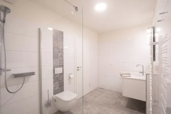 Badezimmer Haus *Weiße Düne* Ferienwohnung *Weiße Düne 5*