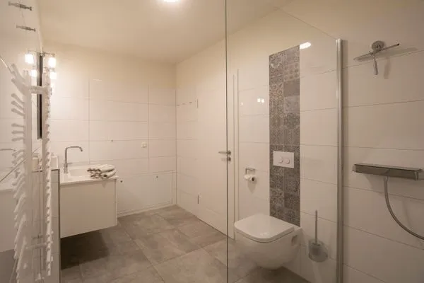 Badezimmer Haus *Weiße Düne* Ferienwohnung *Weiße Düne 6*
