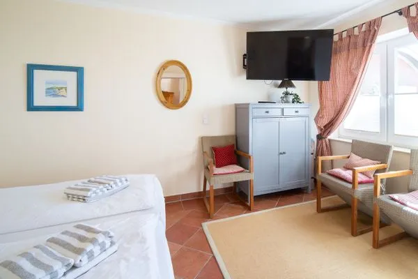 Schlafzimmer Haus Kap Hoorn Ferienwohnung Seeblick