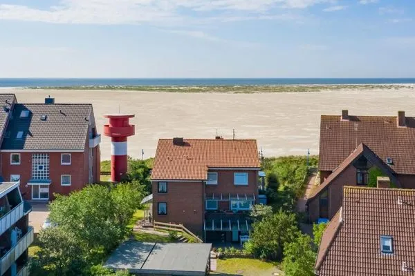 Vogelperspektive Haus Kap Hoorn Ferienwohnung Seeblick
