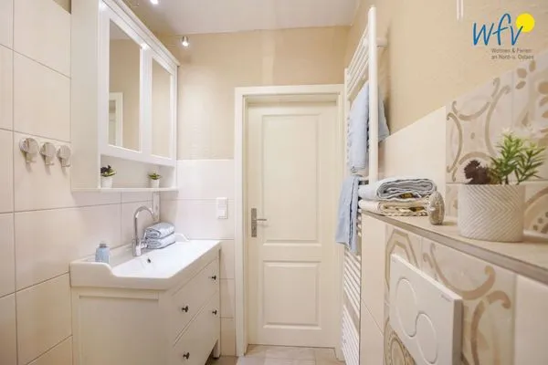 Badezimmer Haus Richthofenstraße 20 e Ferienwohnung Dünenwind